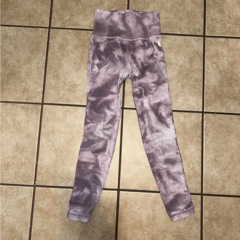 Free People Good Karma Tie-Dye 7/8 Leggings Sugar Plum xs/s